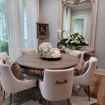 MILIEU - a dining room with a table and chairs - Interior Design Near Me MILIEU - a dining room with a table and chairs - Interior Design Near Me