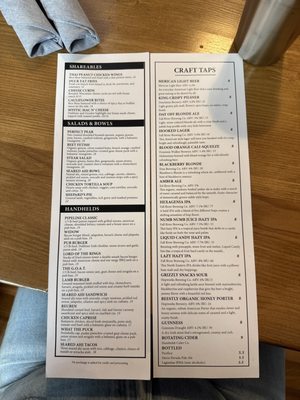 Menu photo 8 Pipeline Craft Taps and Kitchen Redding, CA