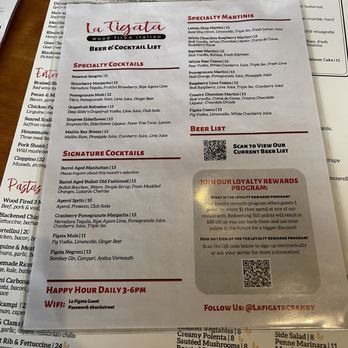 La Figata - Menu - Bars Near Me - Granby, Connecticut