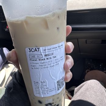 3CAT - Got a regular milk tea with boba and popping barley. It's pretty good. - Bubble Tea Near Me - Westminster, California 3CAT - Got a regular milk tea with boba and popping barley. It's pretty good. - Bubble Tea Near Me - Westminster, California
