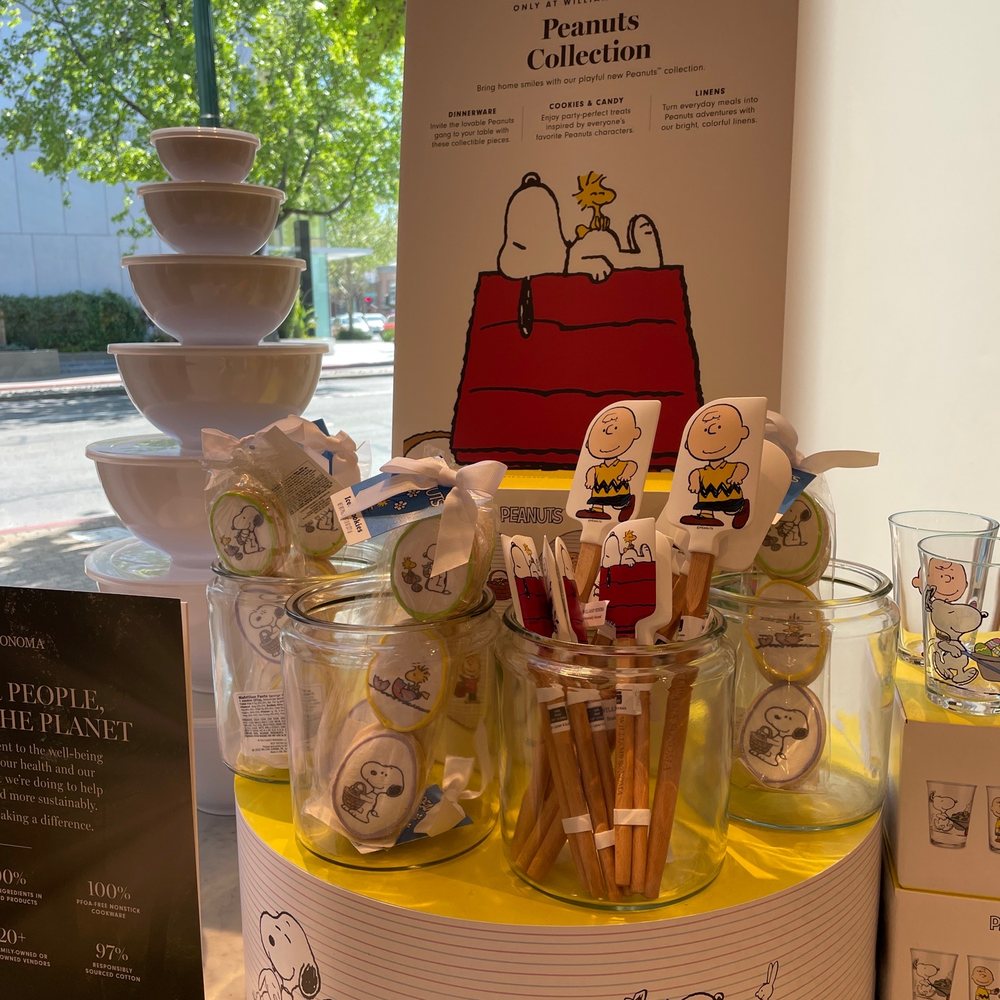 Williams-Sonoma - a display of peanuts collection items - Kitchen & Bath Near Me - Walnut Creek, California Williams-Sonoma - a display of peanuts collection items - Kitchen & Bath Near Me - Walnut Creek, California