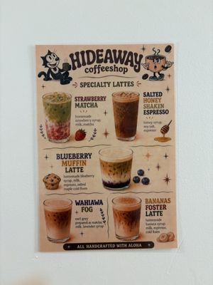 Menu photo 1 Hideaway Coffeeshop Wahiawa, HI Menu photo 1 Hideaway Coffeeshop Wahiawa, HI