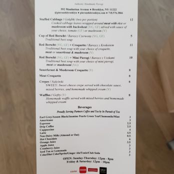 Pierozek - Menu - Polish Near Me - Brooklyn, New York Pierozek - Menu - Polish Near Me - Brooklyn, New York