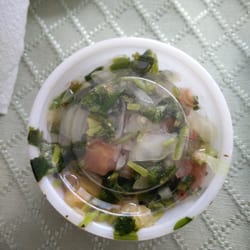 Taco King - Pico de Gallo looks like a bowl of greens.
