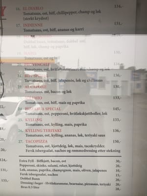 Menu photo 2 Pizzabua Lambertseter Oslo, 03