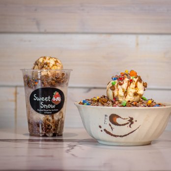 Sweet Snow - M&M Bingsu Snow Ice - Ice Cream & Frozen Yogurt Near Me - Goodyear, Arizona Sweet Snow - M&M Bingsu Snow Ice - Ice Cream & Frozen Yogurt Near Me - Goodyear, Arizona