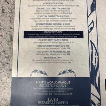Blue's Cafe - Menu 1 - Cafes Near Me - Kankakee, Illinois