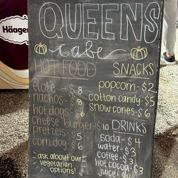 Queens Pumpkin Patch - Queens Cafe- food stand prices - Pumpkin Patches Near Me - Saratoga, California