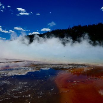 Grand Prismatic Spring - Beautiful colors dazzle onlookers. - Landmarks & Historical Buildings Near Me Grand Prismatic Spring - Beautiful colors dazzle onlookers. - Landmarks & Historical Buildings Near Me