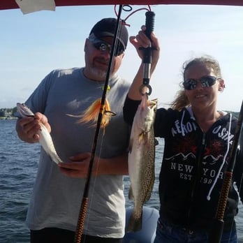 Hooked Up Inshore Charters - Robin & Steve from Ontario - Boat Charters Near Me - Orange Beach, Alabama