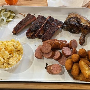 The Smoke Pit - Three Meat Combo - Southern Near Me - Salisbury, North Carolina The Smoke Pit - Three Meat Combo - Southern Near Me - Salisbury, North Carolina