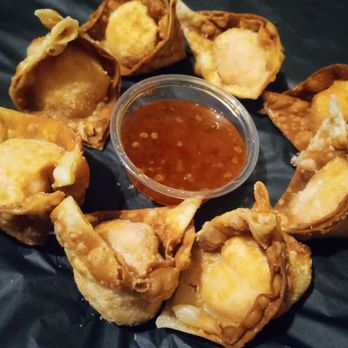 Ruan Thai Restaurant - Crab Cream Cheese Wontons appetizer (comes with 8 & sweet chili sauce) - Thai Near Me - Ogden, Utah Ruan Thai Restaurant - Crab Cream Cheese Wontons appetizer (comes with 8 & sweet chili sauce) - Thai Near Me - Ogden, Utah