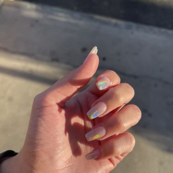 Paris Nails - Full Set Acrylic Nails with Holographic Chrome - Nail Salons Near Me - Chatsworth, California Paris Nails - Full Set Acrylic Nails with Holographic Chrome - Nail Salons Near Me - Chatsworth, California