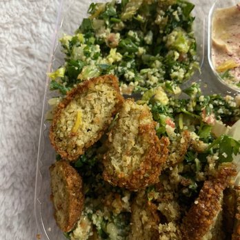 Sultan's Market - Falafel from sultans is typically bright green and herbaceous. If you know you know - Mediterranean Near Me - Chicago, Illinois