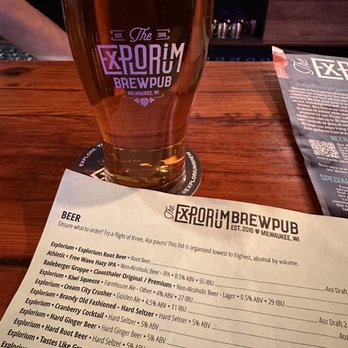 The Explorium Brewpub Third Ward - Beer and menu - American Near Me - Milwaukee, Wisconsin The Explorium Brewpub Third Ward - Beer and menu - American Near Me - Milwaukee, Wisconsin