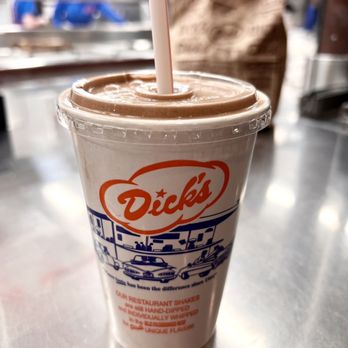 Dick's Drive-In - Chocolate Shake - Fast Food Near Me - Seattle, Washington