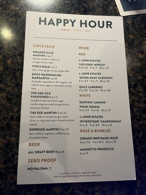 Menu photo 1 The Keg Steakhouse + Bar - Gilbert Gilbert, AZ Menu photo 1 The Keg Steakhouse + Bar - Gilbert Gilbert, AZ