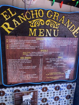 Menu photo 4 El Rancho Grande Los Angeles, CA