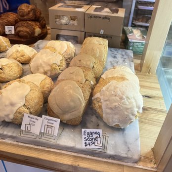 Blue Eyed Baker - Giant holiday flavored scones. Her scones are my fav item to get. - Bakeries Near Me - East Aurora, New York Blue Eyed Baker - Giant holiday flavored scones. Her scones are my fav item to get. - Bakeries Near Me - East Aurora, New York