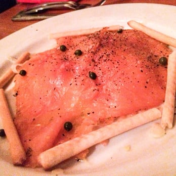Manzoni - House Cured Salmon Carpaccio w/ shaved fennel & meyer lemon dressing | $11 - Italian Near Me - San Francisco, California