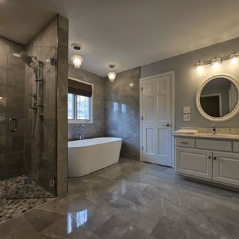 ACE 123 - Master Bathroom Remodel with Curbless shower - Plumbing Near Me