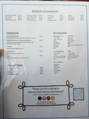 Menu photo 4 Selena's Salvadorian Tucson, AZ Menu photo 4 Selena's Salvadorian Tucson, AZ