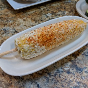 Mariscos & Cocos Dona Reyna - Mexican corn (elote). - Food Stands Near Me - Lilburn, Georgia Mariscos & Cocos Dona Reyna - Mexican corn (elote). - Food Stands Near Me - Lilburn, Georgia