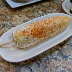 Mexican corn (elote).