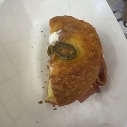 Jalapeño cheddar bagel for the Fat Boy!!