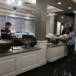 Regent Hotel - Buffet stations for the mains.
