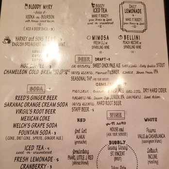 Sweet Chick - Drink menu - Southern Near Me - New York, New York Sweet Chick - Drink menu - Southern Near Me - New York, New York