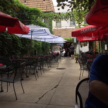Angelina - Outdoor courtyard. - Italian Near Me - Green Bay, Wisconsin