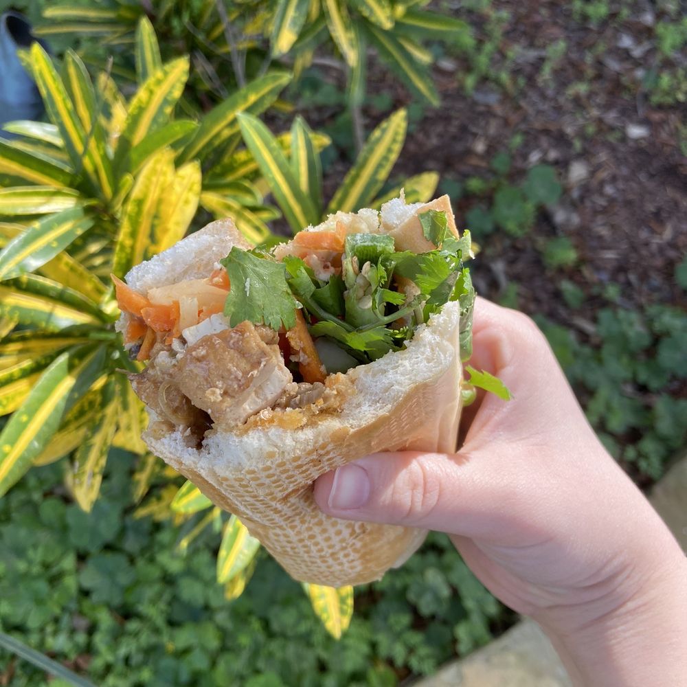 Duy's Vegetarian Cafe - Lemongrass tofu bánh mì (Đu h) - Sandwiches Near Me - Houston, Texas