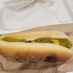 Costco - The iconic cosco hot dog. $1.50 with a fountain drink is unheard of. Quality dog