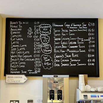 Cronin's Bar and Cafe - Menu - Cafes Near Me - Gougane Barra, Colorado