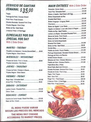 Menu photo 7 A Mi Manera Cape Coral, FL Menu photo 7 A Mi Manera Cape Coral, FL