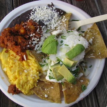 Primavera - Jim's Special order Chilaquiles with Chorizo and potatoes. - Mexican Near Me - San Francisco, California