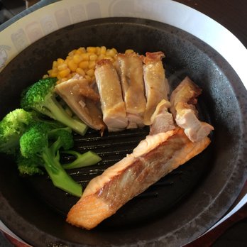 Super Pan - chicken and salmon - Teppanyaki Near Me - San Francisco, California Super Pan - chicken and salmon - Teppanyaki Near Me - San Francisco, California