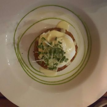 The Gun - Salmon cake with a poached egg on top. So fresh and delicious! - British Near Me - London, XGL The Gun - Salmon cake with a poached egg on top. So fresh and delicious! - British Near Me - London, XGL