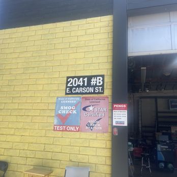 Peng's Smog Check Station - Entrance - Smog Check Stations Near Me - Long Beach, California