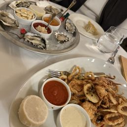 Calamari and Oysters Calamari and Oysters