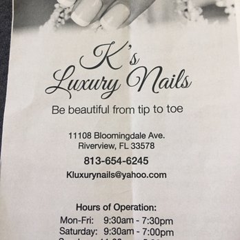 K's Luxury Nails - Here are the prices for K's Luxury Nails. A bit pricey, but worth every penny! - Hair Removal Near Me - Riverview, Florida