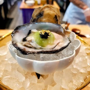 Kinzo - Oyster with gold flaking - Sushi Bars Near Me - Frisco, Texas Kinzo - Oyster with gold flaking - Sushi Bars Near Me - Frisco, Texas
