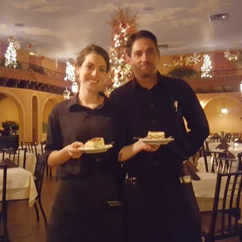 Carmela's at Macri's - Tom and his lovely assistant, plying us with homemade tiramisu for dessert - Italian Near Me - South Bend, Indiana