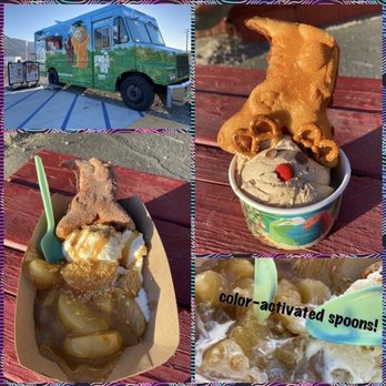 Cabazon Dinosaurs - Sweetosaur's Wafflesaurus Truck at Cabazon Dinosaurs (not open everyday!) 12/4/20 - Museums Near Me - Cabazon, California