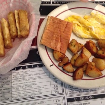 Coppelia - Desayuno copellia (breakfast menu) + yucca fries (the amount of fries was disappointing :/ ) - Cuban Near Me - New York, New York