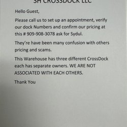 SH Crossdock  - Cover photo