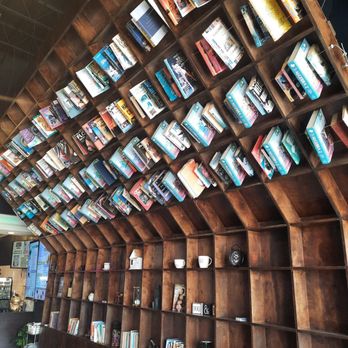 Sando Satori - Cool book shelf decor - Sandwiches Near Me - Katy, Texas