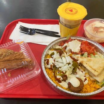 The Halal Guys - a tray of food and a drink - Halal Near Me - Katy, Texas