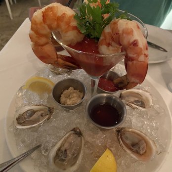 Prime One Twelve - Jumbo Shrimp Cocktail and Chef 's Selection of East and West Coast Oysters - Steakhouses Near Me - Miami Beach, Florida Prime One Twelve - Jumbo Shrimp Cocktail and Chef 's Selection of East and West Coast Oysters - Steakhouses Near Me - Miami Beach, Florida